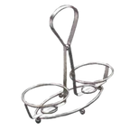 Thumbnail image #1 for TableCraft Products 608R Oil & Vinegar Dispenser Rack, Chrome Plated, 8-1/2 x 8-3/8 x 3-7/8 in. Case of 6