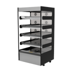Thumbnail image #1 for Flexeserve 5T-1000 Heated Food Display Cabinet, Floor Model, 5-Tier, Convection, Self-Service, Stainless Steel, 38.3"W