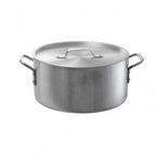 Thumbnail image #1 for Libertyware BZR10 10 qt Aluminum Brazier with Cover, 12-3/4" Diameter x 6-1/4"H
