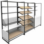 Thumbnail image #1 for GTI Designs urban RUP 1250 Bread and Donut Merchandiser, 49.2"W, Black, Glass and Basket Shelves