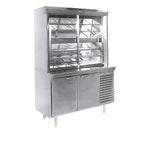Thumbnail image #1 for La Rosa Refrigeration L-30150-28 Refrigerated Pie/Salad Display Case, 50"W, Single-Service, Sliding Glass Doors, Mirror-Back