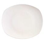 Thumbnail image #1 for Libbey Porcelana 840-436B Oblong Porcelain Plate, 8 x 7 in, Coupe Rim, Bright White