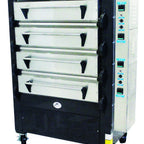 Thumbnail image #1 for Peerless 2324PE-4 4-Deck Electric Pizza Deck Oven with Stone Decks, Digital Controls, 33"W x 22"D Interiors