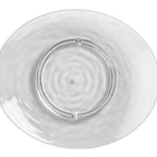 Thumbnail image #1 for Libbey Infinium Wake 92398 Clear Tritan Oval Snack Plate, 8 x 6-7/8 x 1 in