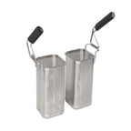 Thumbnail image #1 for Electrolux Professional 921021 Square Pasta Baskets, 2-Piece, 4" x 4", for Automatic and EM Pasta Cookers