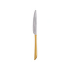 Thumbnail image #1 for Kadra Kitchenware Vikko Crown VC-151-KN Steak Knife, Gold Handle, 18/10 Stainless Steel, Pearl Round Case of 12