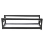 Thumbnail image #1 for Eastern Tabletop 833LB LED Lighted Rectangular Buffet Riser Stand, Black Stainless Steel, 21-3/8"W x 7-7/8"D x 6"H