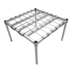 Thumbnail image #1 for Tarrison Products Ltd. TS-DR2424Z-KIT Channel Dunnage Rack, 24"W x 24"D x 14"H, 1,500 lb Capacity, Clear Epoxy Finish