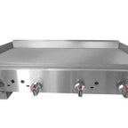 Thumbnail image #2 for Connerton CEG-47-M Countertop Gas Griddle, 47"W x 19"D, 1" Polished Steel Plate, Manual Controls
