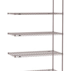 Thumbnail image #1 for Metro Super Erecta SE-2136K4-86-A5 Add-On Wire Shelving Unit, 36"W x 21"D x 86"H, 800 lb. capacity per shelf, 2000 lb. capacity per unit, 1" shelf
