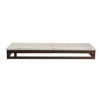 Thumbnail image #1 for Steelite International My Glass Studio GS196681 Rectangular Stainless Steel Buffet Stand, 19.5 x 6.88 x 2 in, Bronze