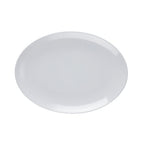 Thumbnail image #1 for CAC China XBRC-12 Oval Coupe Melamine Platter, White, 10" Case of 2 Dozen