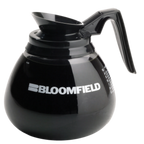 Thumbnail image #1 for Bloomfield (Middleby) REG8900BL24 Regular Glass Coffee Decanter with Black Handle Case of 24