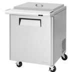 Thumbnail image #1 for Turbo Air M3 MST-28-12-N-RC 1-Door Stainless Steel Sandwich/Salad Prep Refrigerator, 12-Pan, 27-1/2"W