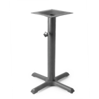 Thumbnail image #2 for JustChair Manufacturing TBZ2222-28-UMB Dining Height Table Base, 22" x 22" x 28"H, Umbrella Hole, 3" Steel Column