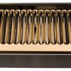 Thumbnail image #5 for Micro Matic USA DP-420DSSPVD Surface-Mount Stainless Steel Drip Tray Trough with Louvered PVD Brass Screen, 9 x 6-1/2 Inches