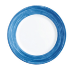 Thumbnail image #1 for Cardinal Brushed Blue Jean By Arcoroc H3608 Opal Rim Plate, 7-1/2-Inch Round Case of 2 Dozen
