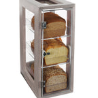 Thumbnail image #2 for Cal-Mil Aspen 1204-110 Bread Display Case, 3-Tier/Drawer, Gray-Washed Pine Frame, Clear Acrylic, 13 x 8 x 20-1/2 in.