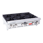 Thumbnail image #1 for Royal Range of California Delux Series RDHP-12-2 2-Burner Gas Countertop Hotplate with Stainless Steel Finish and Legs