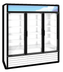 Thumbnail image #5 for Hoshizaki RM-65-HC-WHT Three-Section Reach-In Glass Door Refrigerated Merchandiser, 56.04 Cu. Ft., White