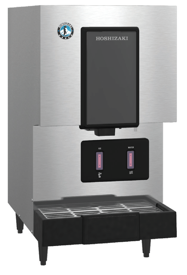 Product image #3 for Hoshizaki Opti-Serve DCM-271BAK-OS Countertop Touchless Air-Cooled Cubelet Ice Maker and Water Dispenser