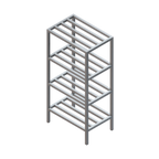 Thumbnail image #1 for Renfro Industries Inc. RISTAFSR36244 Tubular Shelving Unit, 36"W x 24"D x 72"H, 4-Shelf, All-Welded