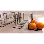 Thumbnail image #2 for G.E.T. W4628-B Refrigerated Case Shelf Divider, 28"L x 4"W x 6"H, Black Vinyl-Coated Wire Case of 24
