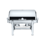Thumbnail image #1 for Steelite International WNK, Buffet 5370S530 Oblong Roll-Top Chafing Dish, 22 x 19 in, 18/10 Stainless Steel