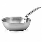 Thumbnail image #1 for JB Prince De Buyer S485 16 Stainless Steel Sauté Pan, 6.3-Inch Diameter, Round Bottom, Riveted Handle, Without Cover