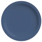 Thumbnail image #1 for Libbey Cantina 903032002 Round Porcelain Plate, 11-1/4 in., Blueberry, Carved Pattern
