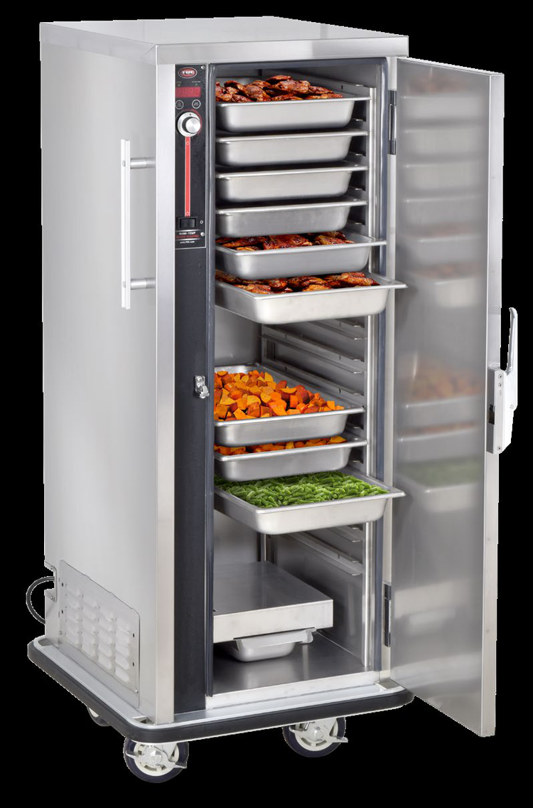 Product image #6 for FWE PS-1220-15 Mobile Heated Holding Cabinet, 15 Full-Size Pan Capacity, Humi-Temp, Stainless Steel