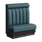 Thumbnail image #1 for ATSMFG ATS AT&S-AS-KR48-6CHHR GR6 Karender Standard Booth, single, 48" long x 48" high, 6-channel with Headroll back, Upholstery and foam fitted over