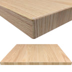 Thumbnail image #1 for Oak Street Woodland WDL2430-OCC Oak Rectangular Table Top, 24 x 30 in, 1-5/8 in Dropped Edge, Clear Finish