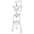 Thumbnail image #1 for AllPoints Foodservice Parts & Supplies 2151030 6-Section Fruit & Vegetable Tool Head with Knob