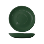 Thumbnail image #1 for International Tableware Cancun CA-36-G Ceramic Green Saucer, 5-1/8" Round, Rolled Edge Case of 3 Dozen