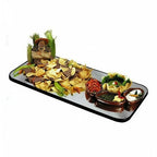 Thumbnail image #1 for Lakeside Manufacturing 2265 Rectangular Mirror Tray, 16 x 32 in, 1/4 in Plate Glass, 9 in Clear Acrylic Legs