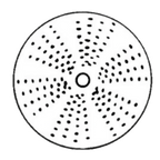 Thumbnail image #1 for Electrolux Professional Food Preparation 650149 Commercial Food Processor Grating Disc, Stainless Steel, for Bread Crumbs and Potatoes