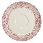 Thumbnail image #1 for Steelite International HL Ivory HL99663923 Round China Saucer, 6.5-Inch, Willow Rim Rose Case of 3 Dozen