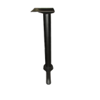 Thumbnail image #2 for Oak Street B522-ADA ADA Steel Table Base, 5" x 22" Base Spread, 3" Column, Black Powder-Coat Finish