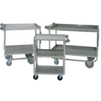 Thumbnail image #1 for Piper Products/Servolift Eastern 6-UCL-3 Stainless Steel Utility/Delivery Cart, 3 Solid Shelves, 600 lb Capacity