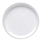 Thumbnail image #1 for G.E.T. Viva - EGS D1110L-W 10-Inch Round Melamine Coupe Plate, White with Black Trim Case of 6