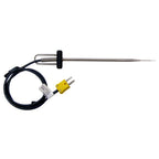 Thumbnail image #1 for Cooper-Atkins 50216-K Needle Temperature Probe with Straight Black Cord, Type K Thermocouple
