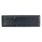 Thumbnail image #1 for Steelite International Creations, Slate 68A415EL597 Rectangular Melamine Platter, Black, 21" x 6-3/8" 1 Dozen
