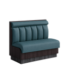 Thumbnail image #1 for ATSMFG ATS AT&S-AS-KR36-6CHHR GR8 Karender Standard Booth, single, 48" long x 36" high, 6-channel with Headroll back, Upholstery and foam fitted over
