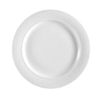 Thumbnail image #1 for CAC China Boston BST-9 10-Inch Round Porcelain Plate with Embossed Rim Case of 2 Dozen