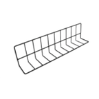 Thumbnail image #1 for G.E.T. W4624-B Refrigerated Case Divider, 24 x 4 x 6 in, Vinyl-Coated Wire, Black Case of 24