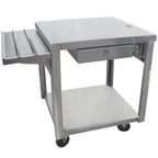 Thumbnail image #1 for IMC/Teddy CCA-R Cashier Counter, 36"H x 42-1/2"W x 30-1/2"D, Stainless Steel, Key-Lock Cash Drawer, Right Tray Slide