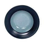 Thumbnail image #1 for G.E.T. Durango - EGS DB651GM-ABY/LAP Round Two-Tone Melamine Bowl, 10 oz., 8 in., Abyss Gloss Interior/Lapis Matte Exterior Case of 6