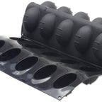 Thumbnail image #1 for JB Prince Pavoni M620 W Silicone Baking Mold, 25 Oval Cavities, 3-3/8 oz Each, 23-1/2" x 15-3/4", Black