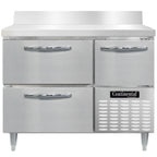 Thumbnail image #2 for Continental Refrigerator Designer Line DRA43NSSBS-D 43-Inch Stainless Steel Refrigerated Worktop Base with 2 Drawers and 1 Door